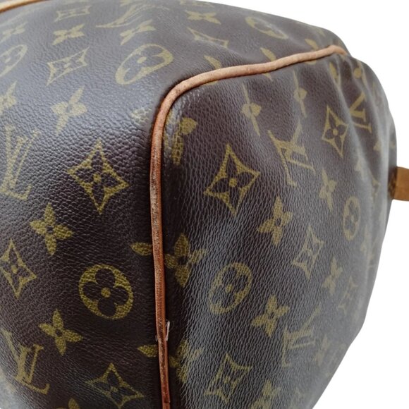 371425BU (S6) Louis Vuitton Travel Bag Keepall 50 Brown Monogram - Picture 5 of 9